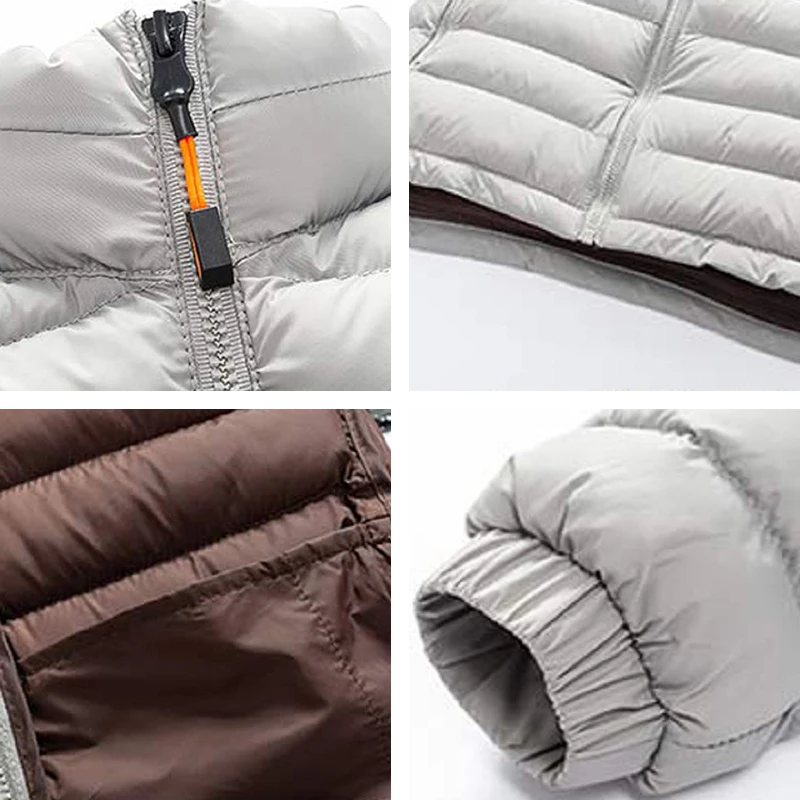 2023 Winter New Men Fashion Warm Jacket Coat Solid Thick Windproof Outwear Autumn Mens Casual Waterproof Parkas Jacket Coat Male