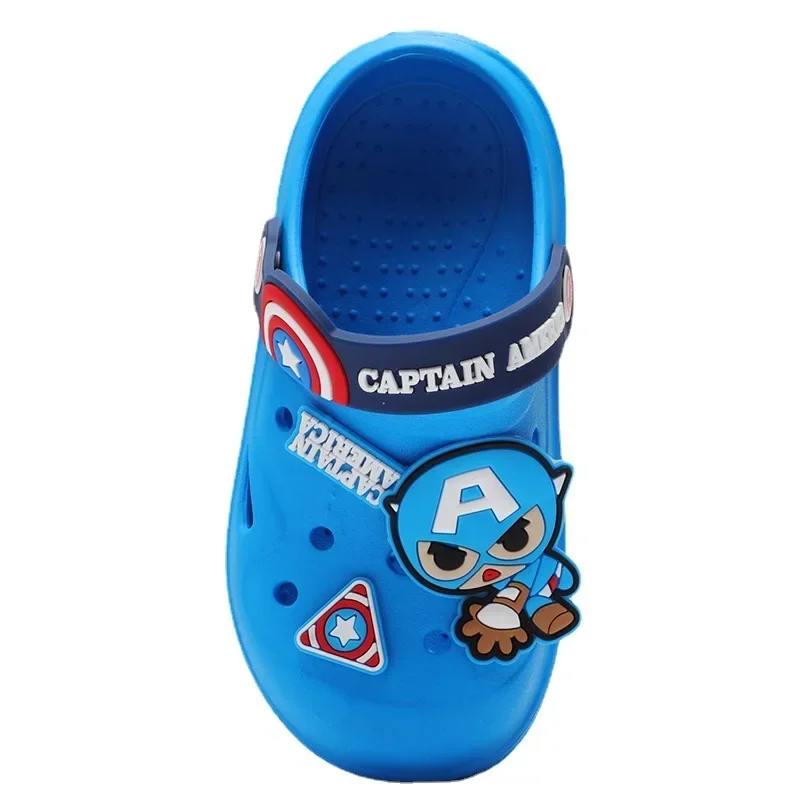Children Garden Shoes Baby Boy Girl Cartoon Iron Man Spider Man Sandal Summer Slipper Kid Indoor Non-slip Beach Sandals 150-200 baby shoes kids shoes children sandals kids sandals beach shoes
