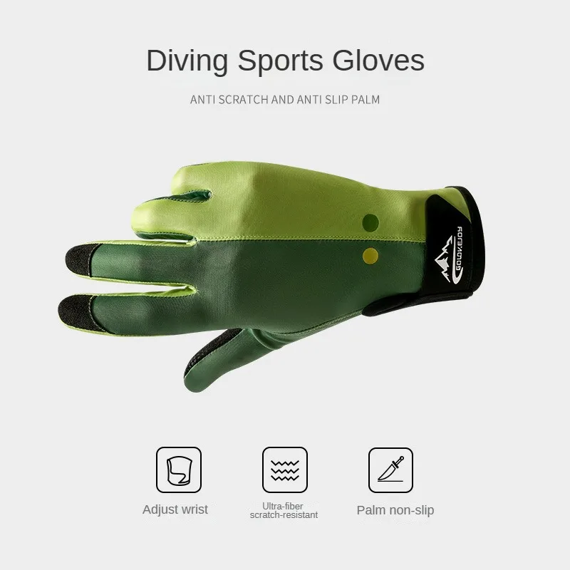 1 Pair Summer Diving Gloves for Men Women Snorkeling Paddling Surfing Kayaking Canoeing Wetsuit Gloves Water Sports Mittens 1 pair women flip top gloves christmas style knitted half finger gloves winter thick warm fingerless gloves cartoon elk mittens