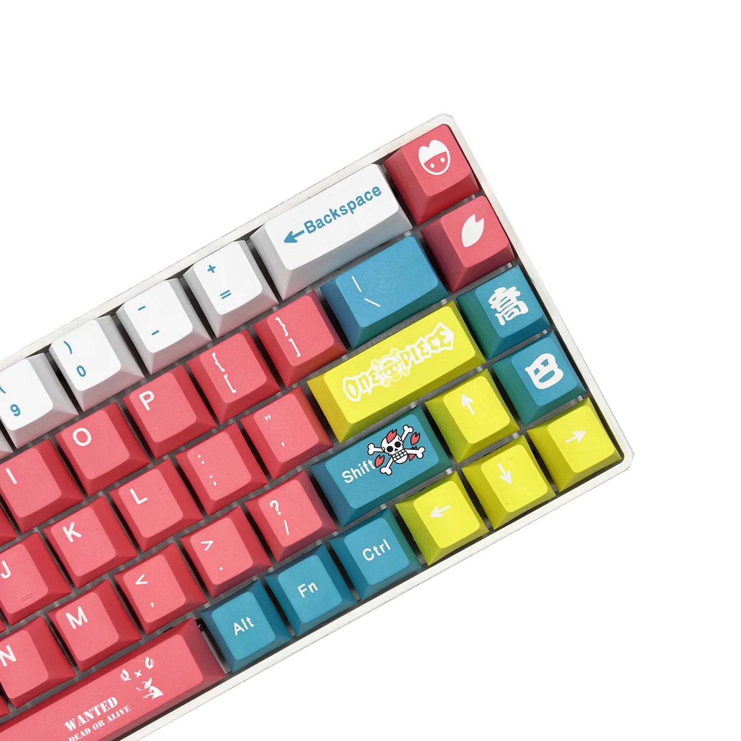 One Piece tampa de teclado mecânico, perfil