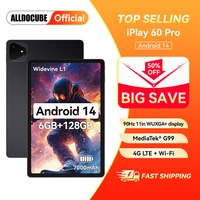 Alldocube iplay 60 pro 11 inch Tablet 6GB+6GB RAM 128GB ROM Android 14 Helio G99 4G LTE+Wi-Fi 90Hz Display 4 Speakers 1
