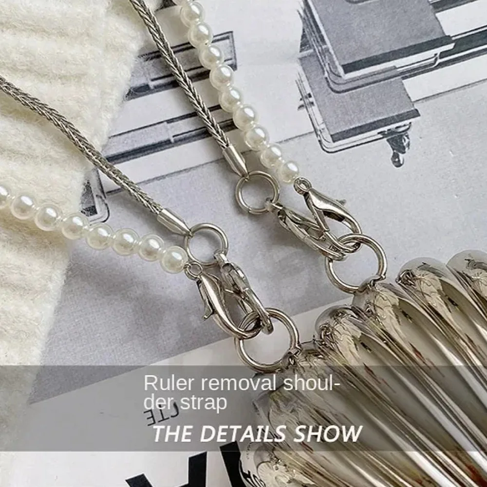 Summer Lipstick Bags for Women Fashion Pearl Mini Purse Crossbody Bag Gold Shell Bag Designer Shoulder crossbody bag women handbags
