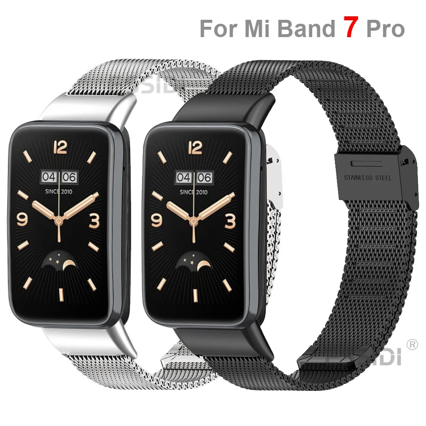 

Essidi Milanese Mesh Strap For Xiaomi Mi Band 7 Pro Stainless Steel Watch Bracelet Loop Correa Case For Mi Band 7 Pro