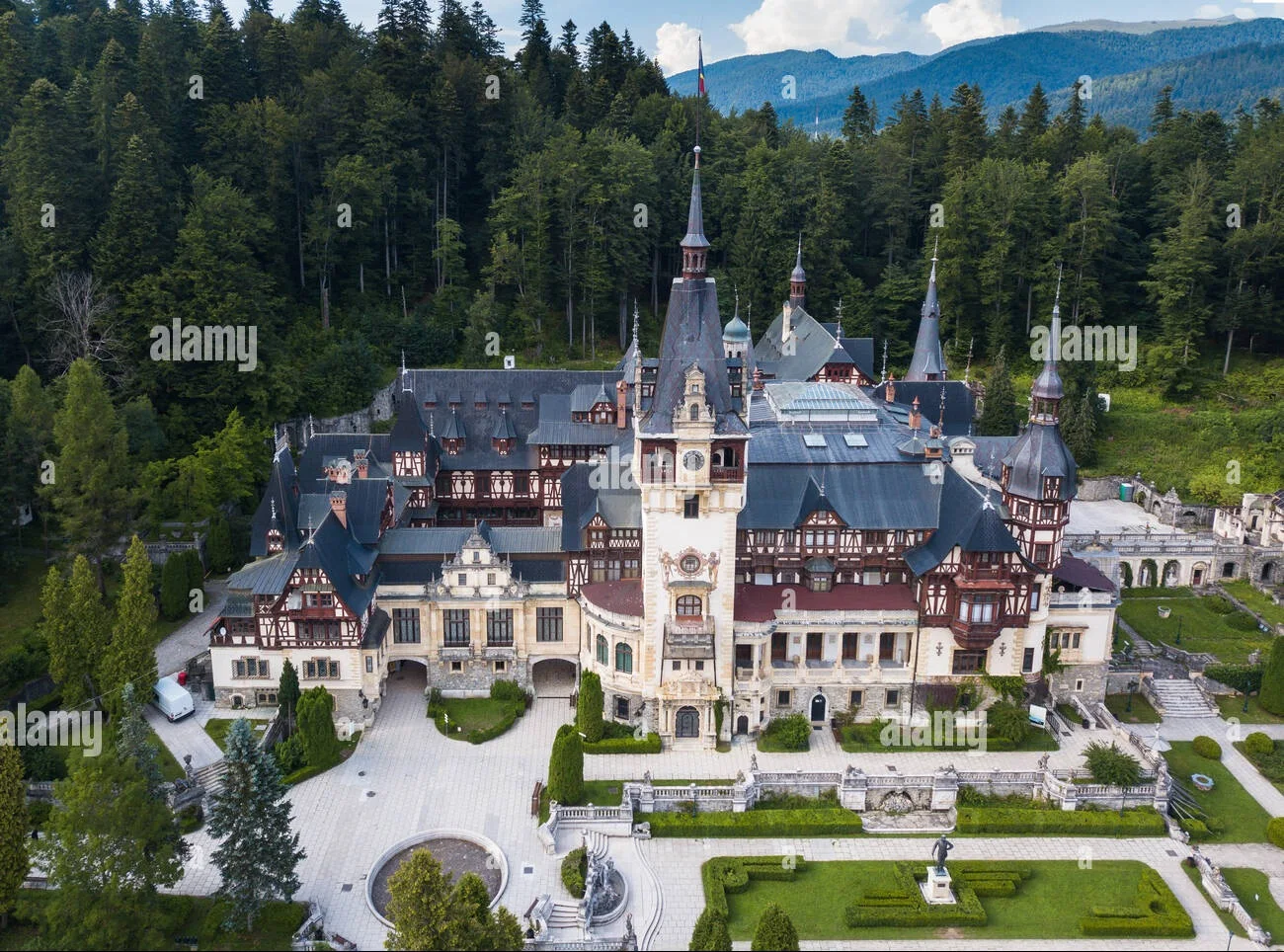 펠레스 성 시나이아 루마니아 세계 유명 건축 3D 종이 퍼즐, DIY 장난감, 소녀 소년 생일 크리스마스 선물, 1 개