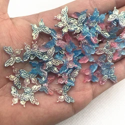 Set of 30 Glitter Resin Butterflies for Jewelry and Nail Art Crafts (12)
