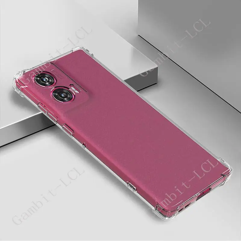 Shockproof Silicone TPU Anti-Fall Case for Motorola Edge 50 Fusion 5G - Soft Protective Back Cover