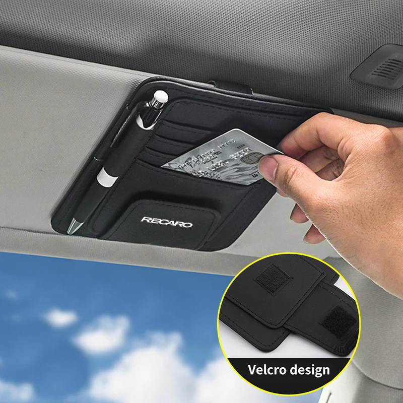 Custodia Per Occhiali Da Auto Custodia Per Carte Porta Occhiali Da Sole Clip Per Occhiali Con Visiera Per Accessori Interni Per Auto Da Corsa Reparo