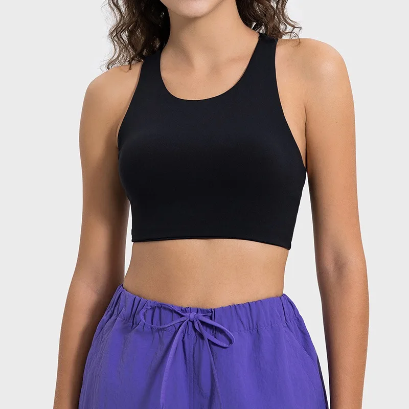 Lemon Back Yoga Top Women High Impact Shockproof Sports Bra Women Gym Push Up Bra Workout Tops Running Gym Vest Tank Top