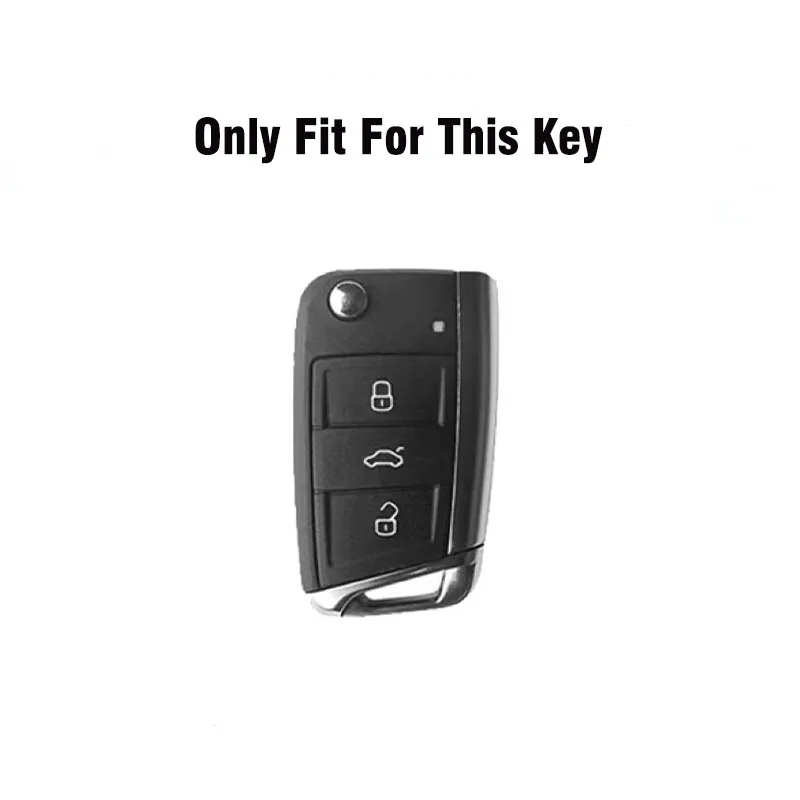 패션 도금 실버 edg 자동차 키 케이스 커버 VW 폭스 바겐 골프 7 MK7 티구안 MK2 스코다 옥타비아 코디아크 Karoq 좌석 Ateca Leon