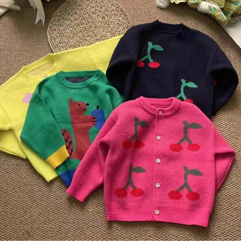 Kids sweater 24 Ins Children Autumn/Winter Girls Boys Sweater