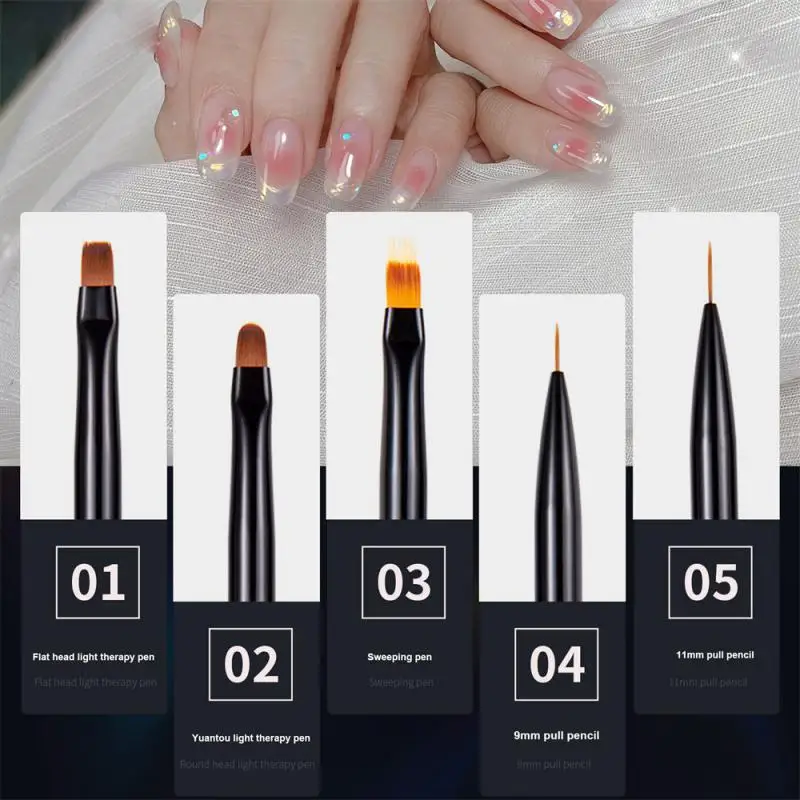 

Ручка с постепенным изменением цвета Halo Dye, новинка, без деформации, гибкая, жесткая, не выцветает, искусственная кисть для маникюра