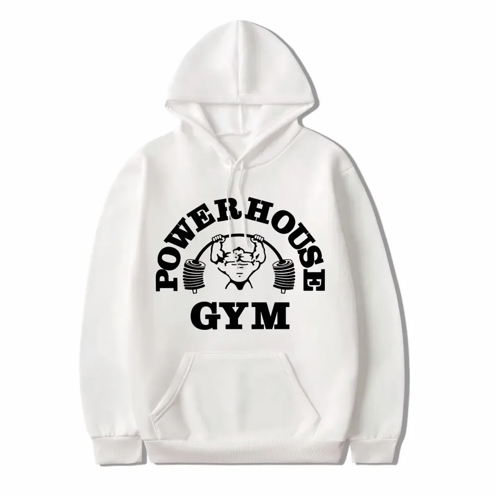 

Powerhouse Gym Graphic Logo Hoodie Harajuku Men Geek Fitness Pullover Gothic Clothes Oversized Long Sleeve Sweatshirt Streetwear