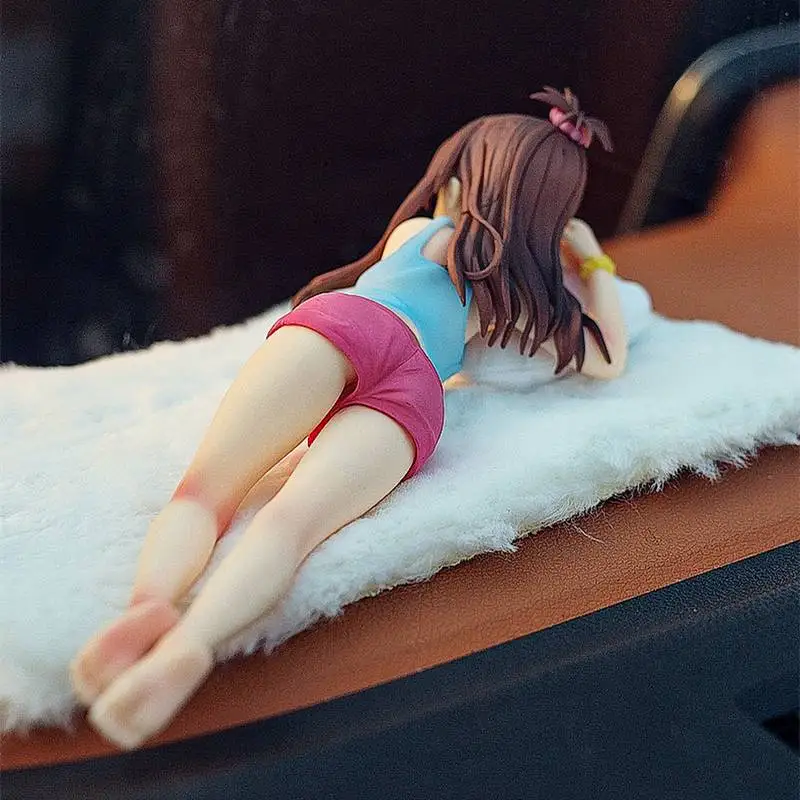 섹시한 미칸 애니메이션 소녀 피규어 장식 PVC 자동차 장식품, 자동차 인테리어 액세서리 장식, 생일 선물