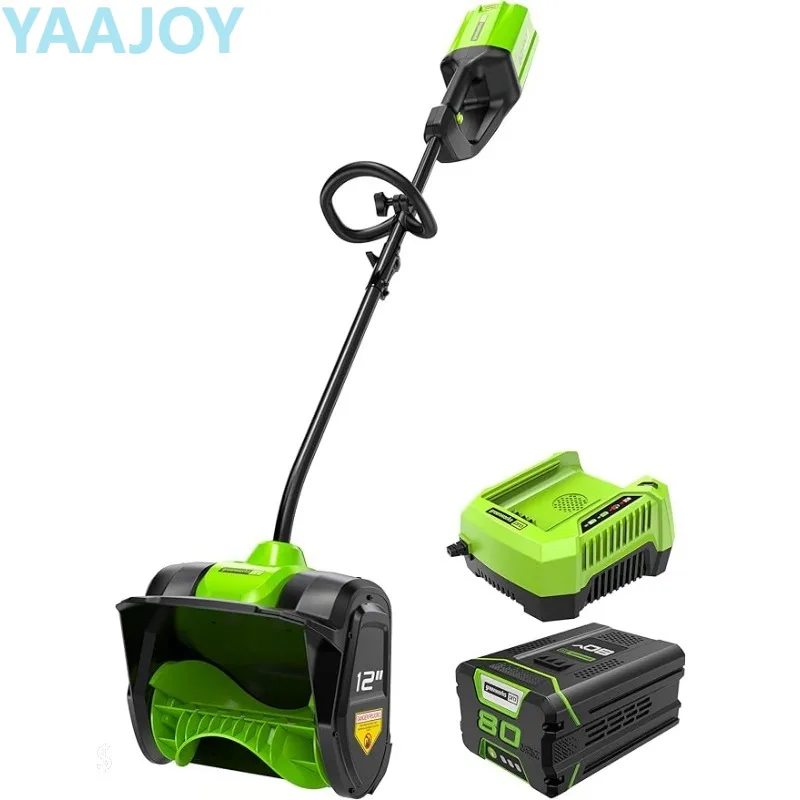 

Greenworks 80V (75+ Compatible Tools) 12” Brushless Cordless Snow Shovel, 2.0Ah Snow Shovels