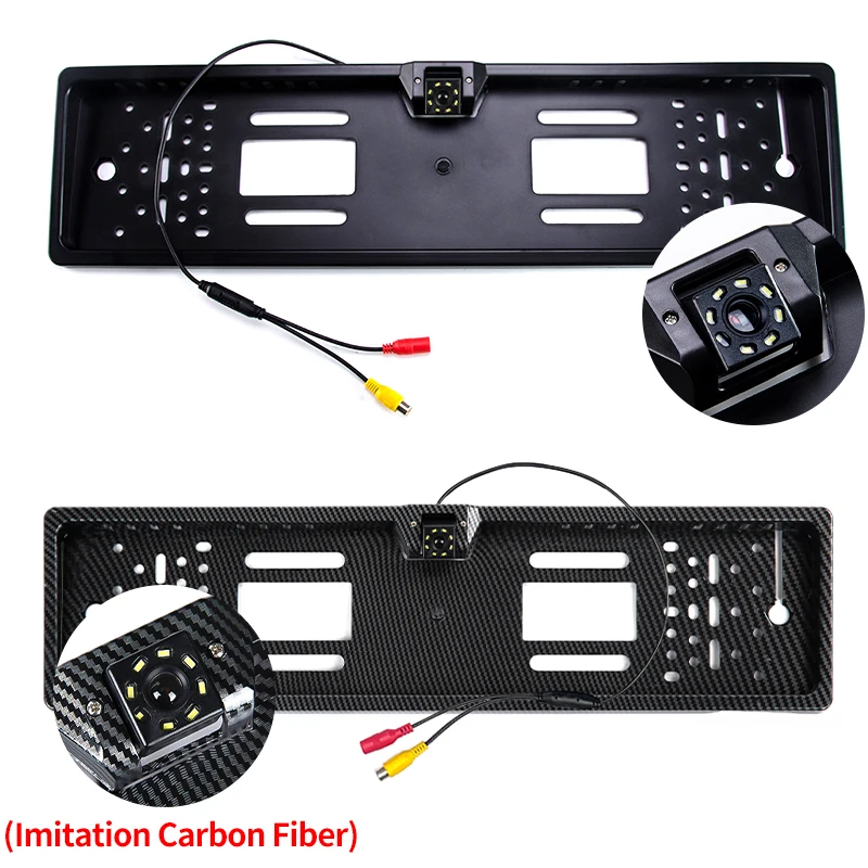 Hippcron Car Frame Camera Plate License EU Euro Type Night Vision Rear View Reverse Camera Parktronic Back Up Waterproof LED rear camera rear view camera front and rear cameras