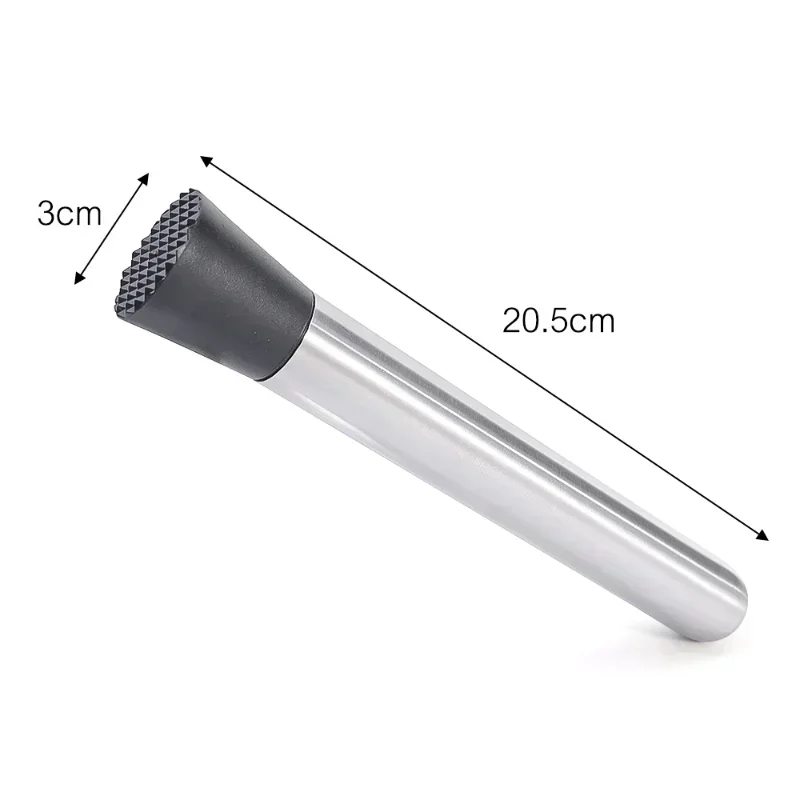 Stainless Steel Crushed Ice Hammer Multifunctional Popsicle Sticks Cocktail Swizzle Stick Fruit Lemon Muddle Pestle Bar Tools