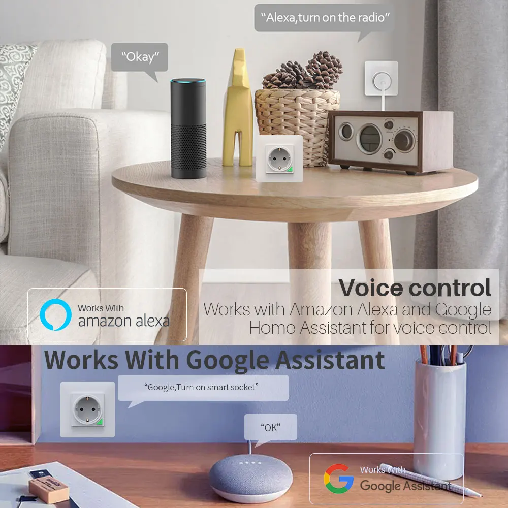 Tuya Ʈ   WiFi  ÷, SmartLife App, Alexa, Google Home, Alice, Smart Things Smart Home, 16A