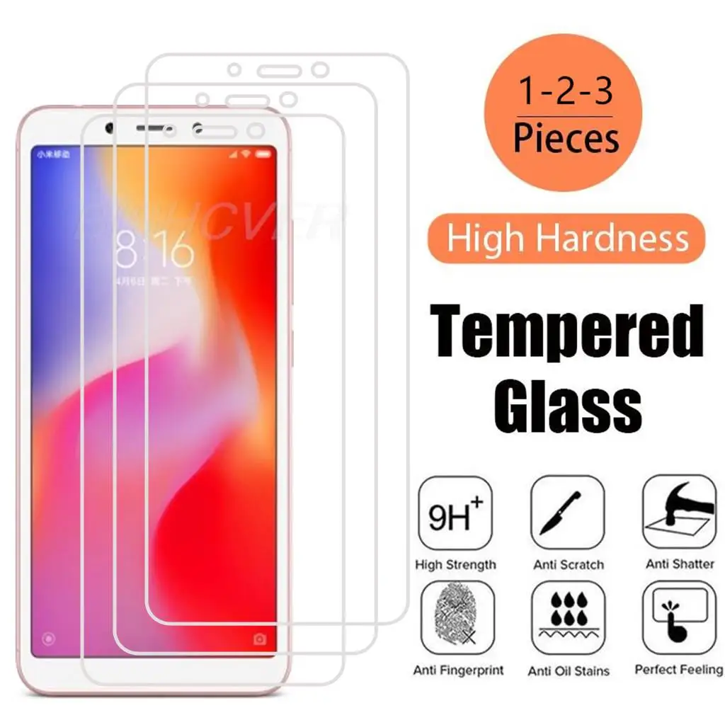 1-3Pieces Protection Glass For Xiaomi Redmi Plus 6A 5A 4X S2