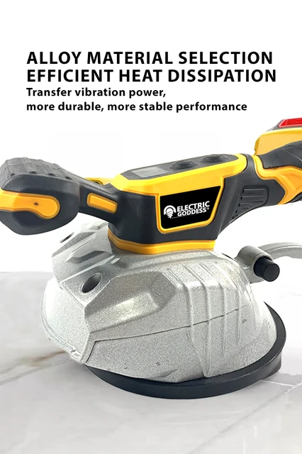 Vibratore Per Piastrelle Dewalt 20V | Ventosa Da 15cm | 10 Velocità Regolabili | Per Piastrelle Fino A 120x120cm - Foto 9