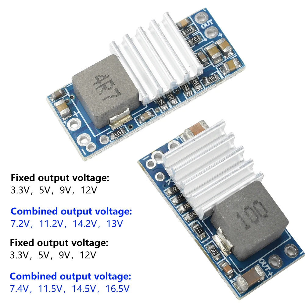 Module boost réglable 3.3V-12V 6A avec potentiomètre de réglage et bornes à vis