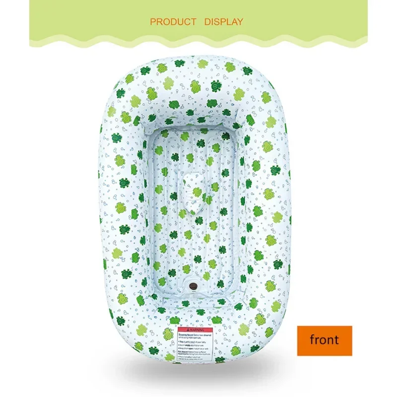 Baby Bath Tub Mommy's Helper Inflatable Bathtub for Baby Toddler Saddle Horn Baby Bath Seat Keeps From Sliding Foldable Bath Tub