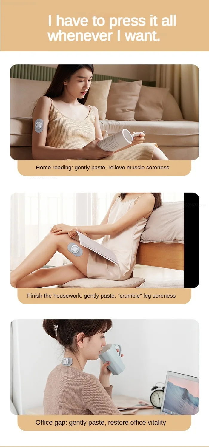 Pocket Intelligent Massage Patch Cervical Massager Portable Shoulder and Neck Multifunctional Massager Small Fascia Patch