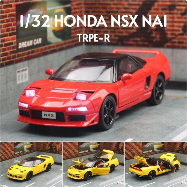 1/32 Honda Acura NSX NA1 JDM Racing Toy Car For Kid Diecast Vehicle Miniature Model Pull Back Sound Light Collection Gift Boys 1