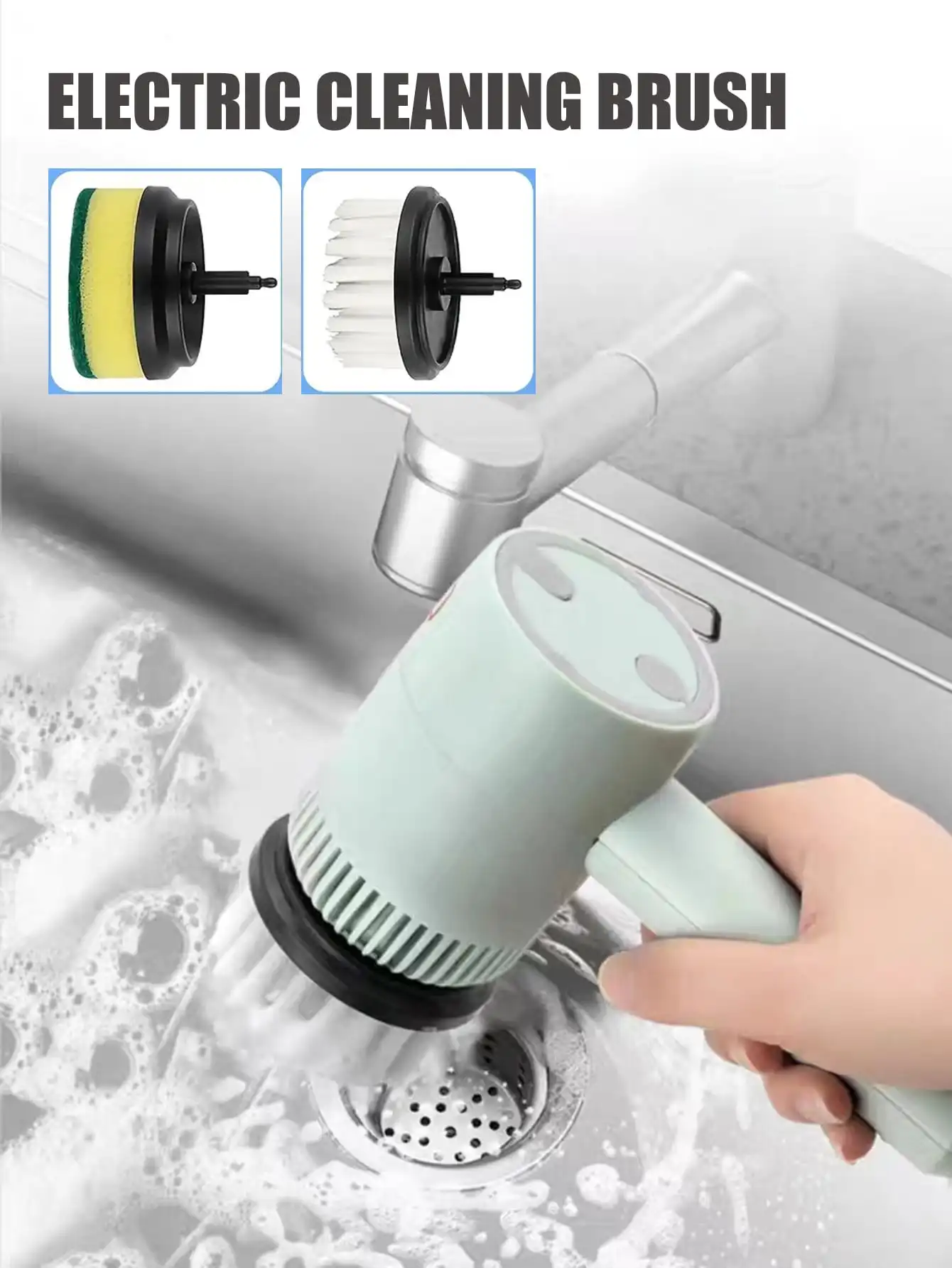 ElectricBrushCleaningBathroomWashbasinsUsefulThingsforHome