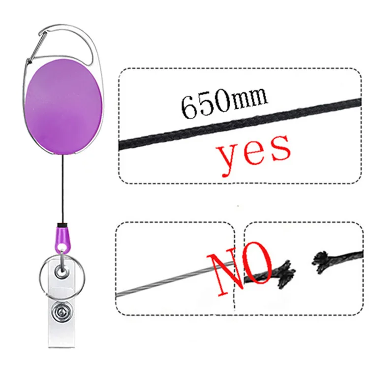 Retractable Pull Badge Reel ID Lanyard Name Tag Card Holder, card holder, id card holder