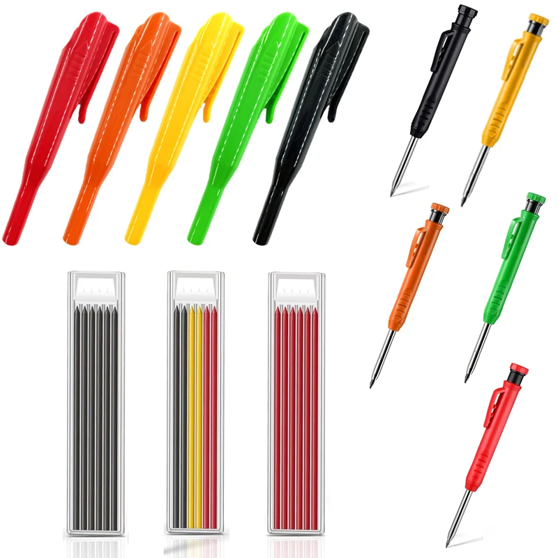 Professional Tools for Mechanic Carpenter Scribing Pen Scriber Stand Marker Carpenter Pencil