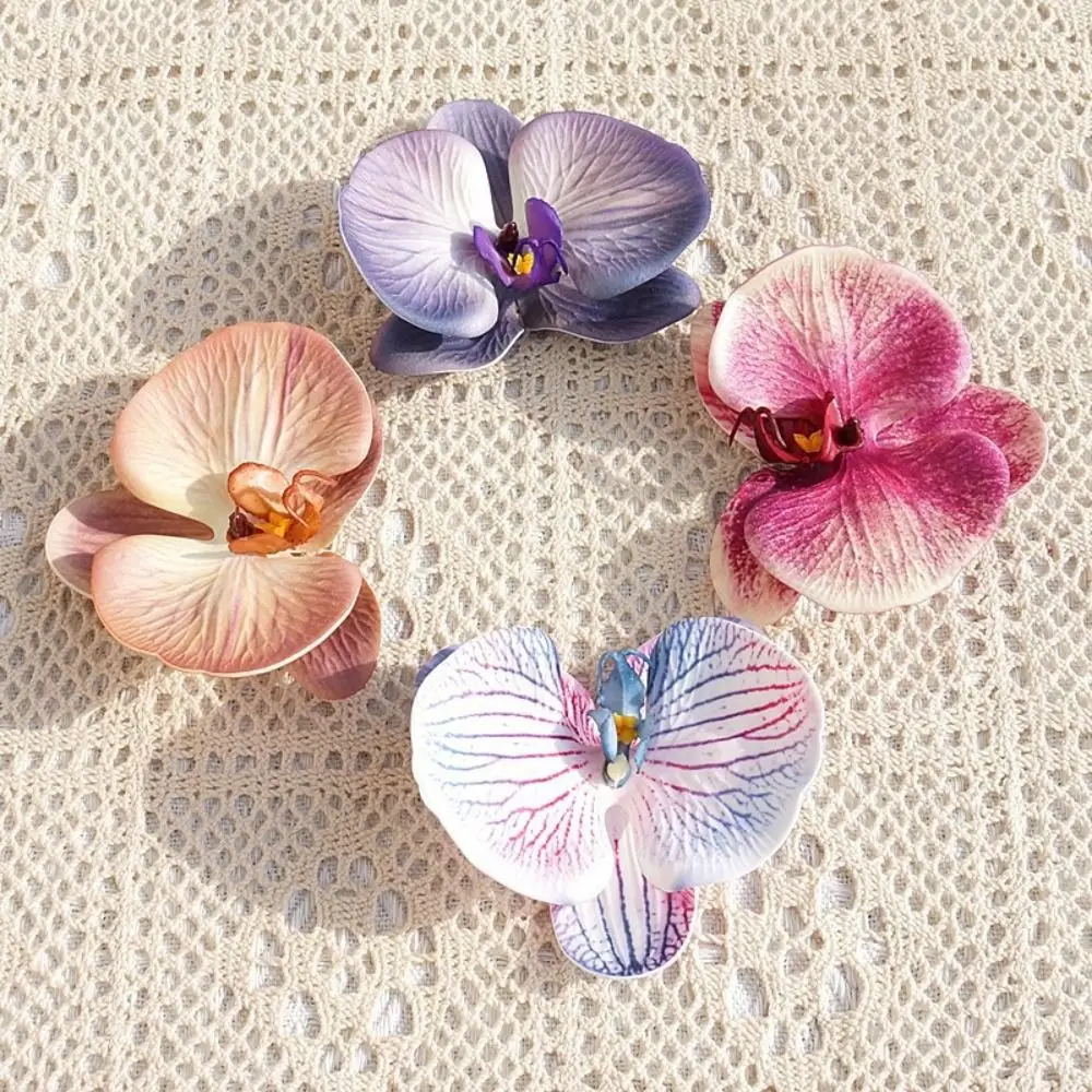 Earring DIY Jewelry Making Craft Simulated Flower Handmade Accessories Headdress Butterfly Orchid Flower Decoration Hairpin Gift - 4