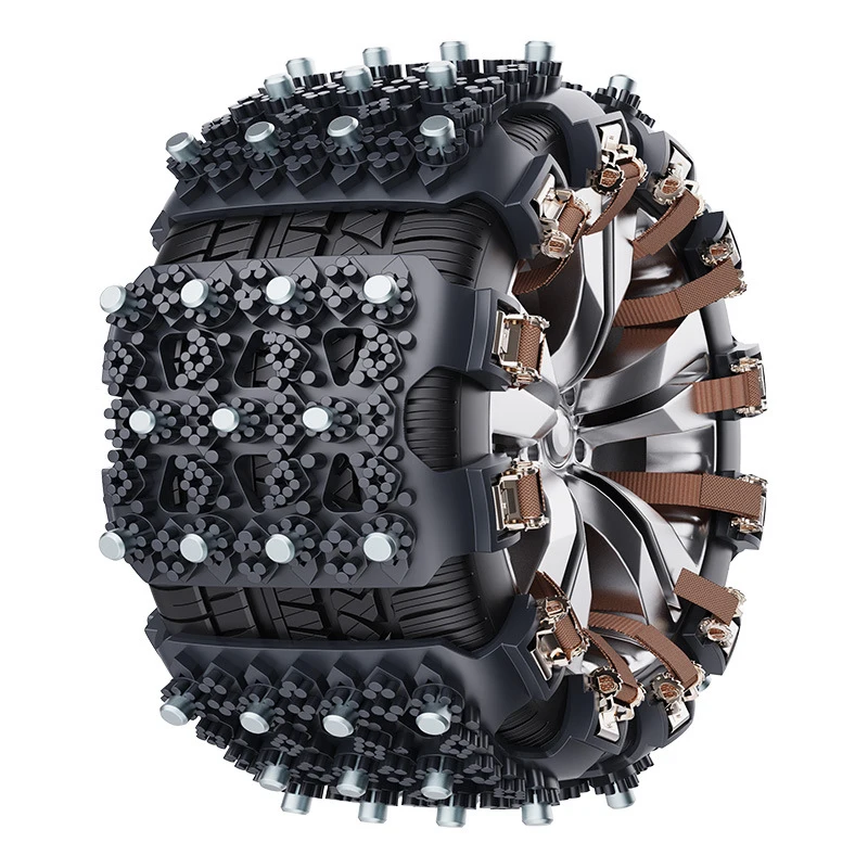 Car Safety Design Snow Rubber Tires Tendons Cow Tendons Anti-skid Cleaning Maintenance Tire Chains Mud And Sand Winter Driving