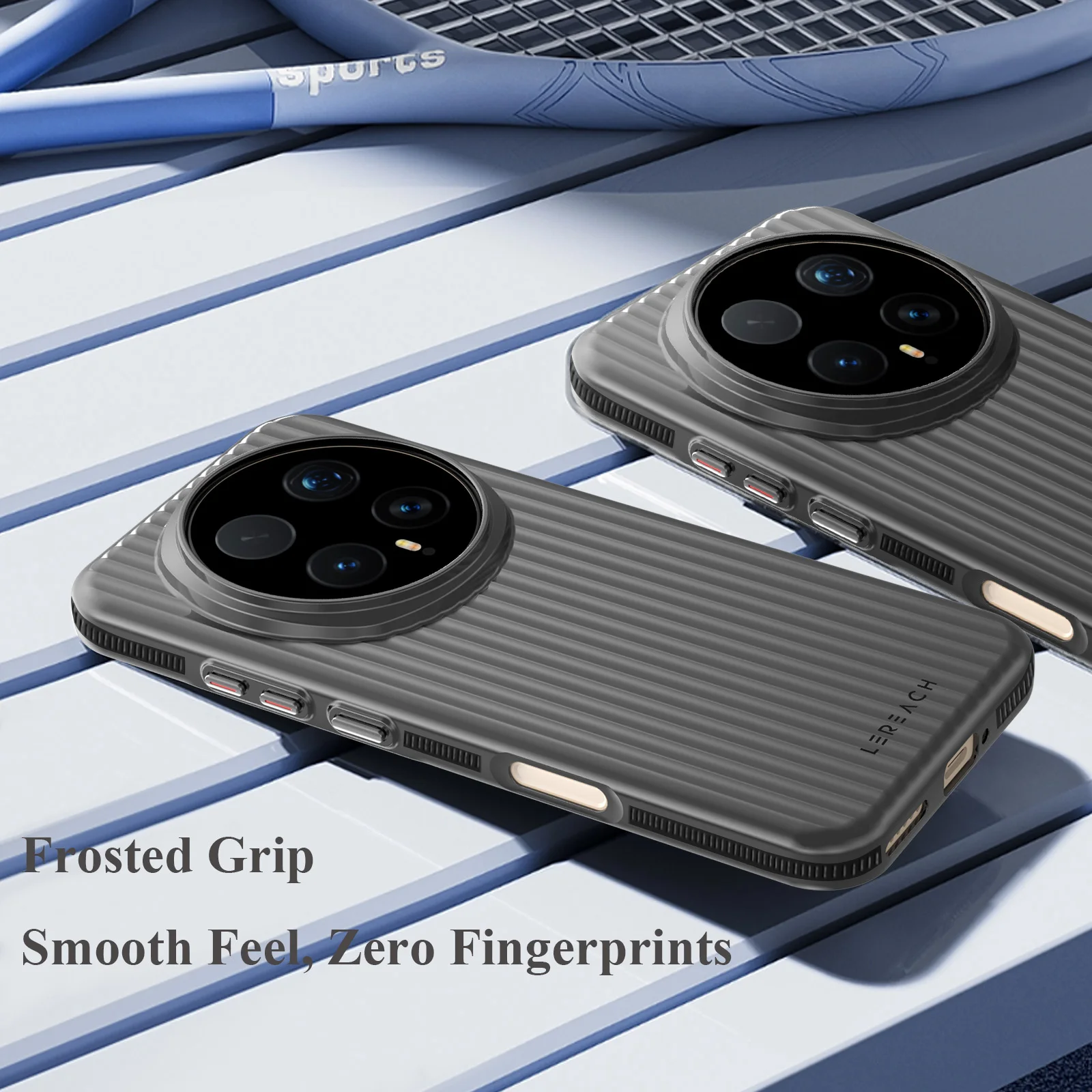 Lereach Corrugated Matte Phone Case - Anti-Slip, Slim, Fingerprint-Resistant, Multi-Color Options