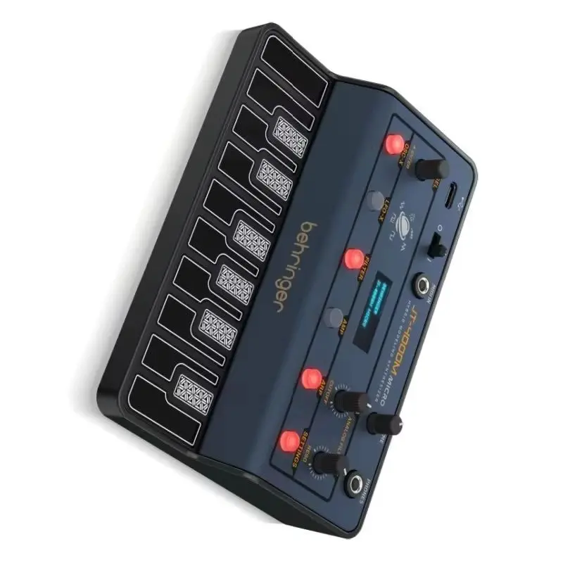 BEHRINGER JT-4000M 마이크로 휴대용 4-보이스 하이브리드 신디사이저(2개의 아날로그 모델링 오실레이터, 멀티 모드 아날로그 필터 포함)
