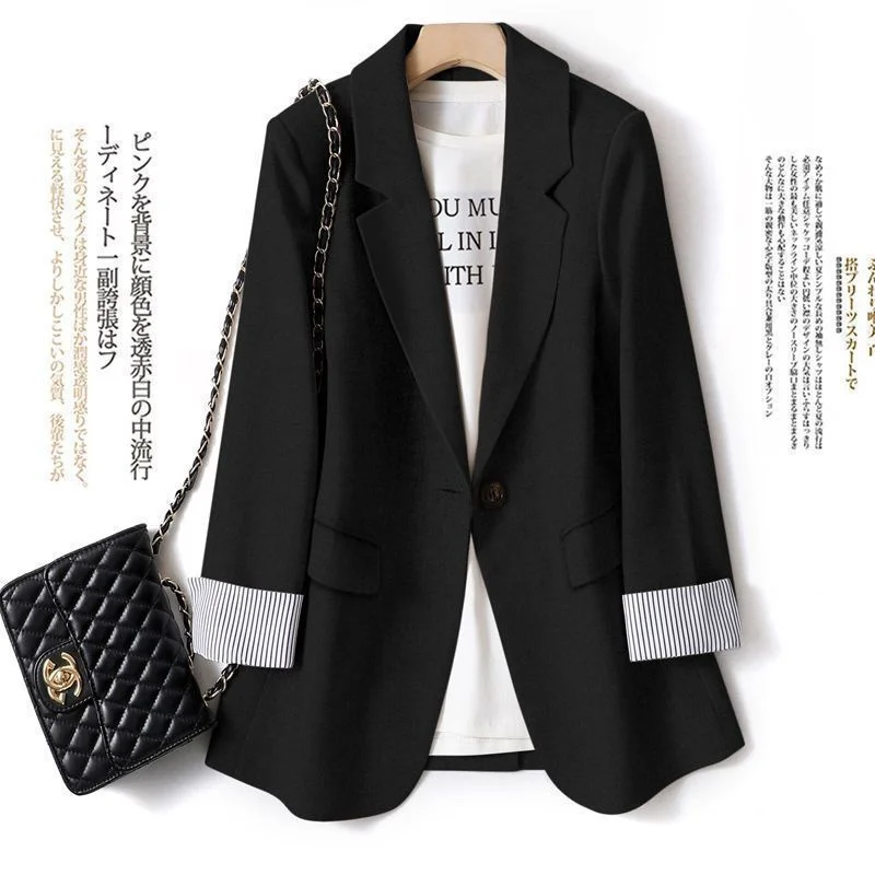 Ladies Spring Casual Blazer Business Plaid Suits Women Women