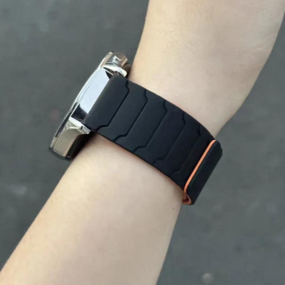 20/22mm Magnetarmband für Huami AMAZFIT BIP 6 5 UNITY Silikon-Schlaufenband GTR 4/3/3 Pro 2e GTS 4 mini 3 BALANCE Sportarmband – Detail 8