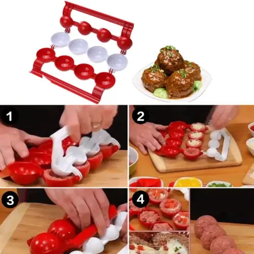 Meatballs Maker Meat Fish Ball Mold Christmas Kitchen Homemade Stuffed Meatballs Cooking Tool Stuffed Ball Maker Gadgets meat ball maker
