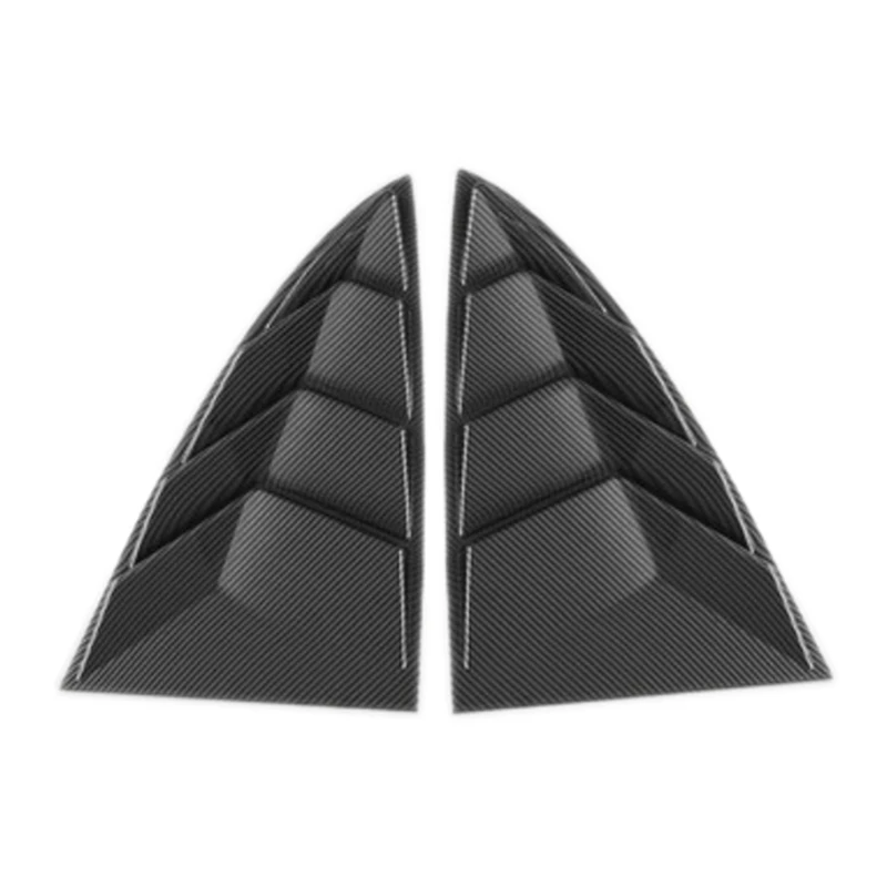 

For Tesla Model Y 2020 2021 Rear Side Window Louvers Air Vent Scoop Shades Cover Blinds Spoiler Accessories