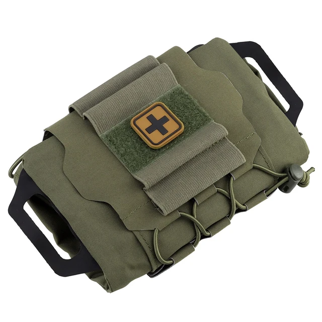 Pochette militaire tactique Molle, Kit de premiers secours à déploiement  rapide, équipement médical de survie, sac d'urgence pour Camping et chasse  en plein air - AliExpress