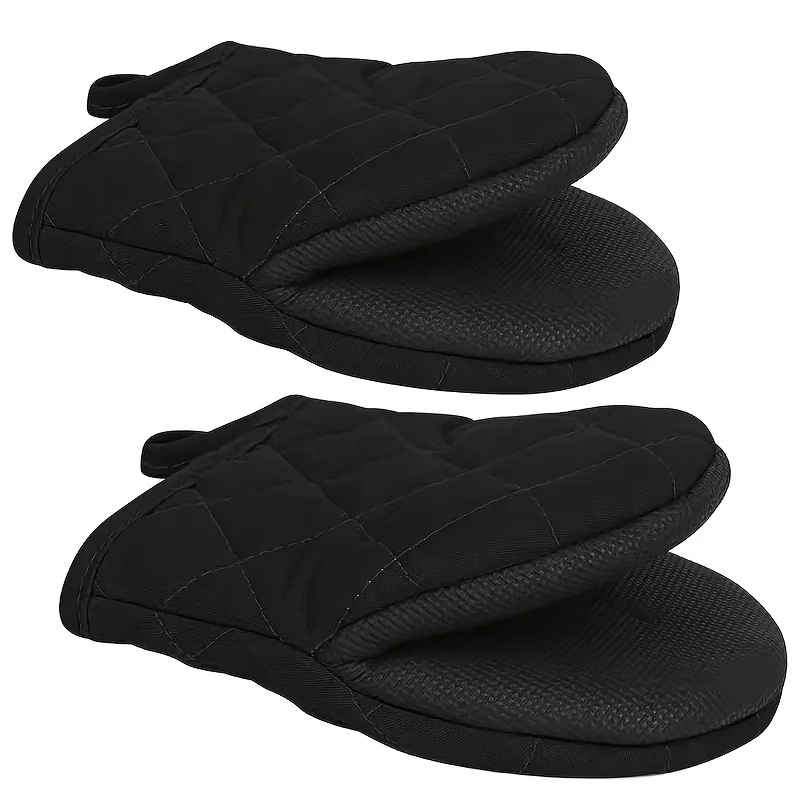 Silicone Oven Mitts Multilayer silicone kitchen oven mitts for cooking and baking-non-slip heat-resistant gloves food safe Kitchen Gloves Silicone Oven Gloves