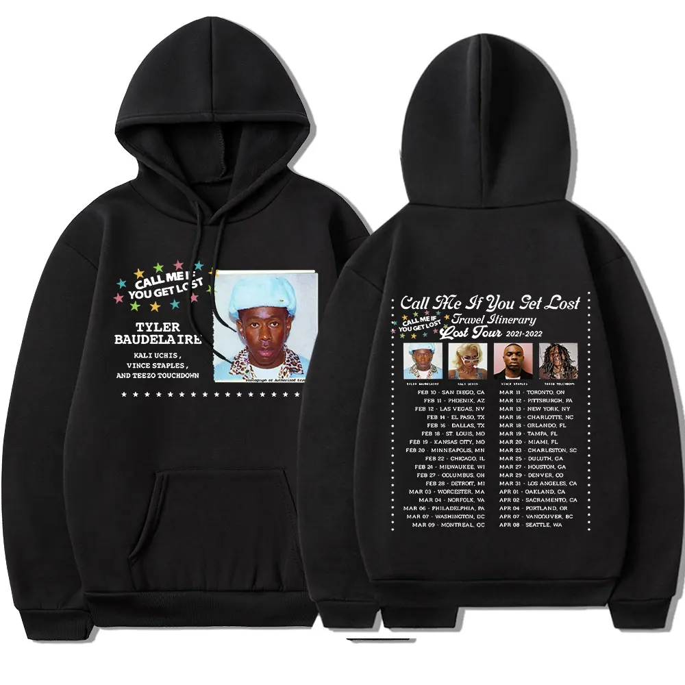 

Call Me If You Get Lost Tour Hoodies Tyler The Creator Printed Streetwear Men Women Fashion Sweatshirts Oversized Hip Hop Hoodie