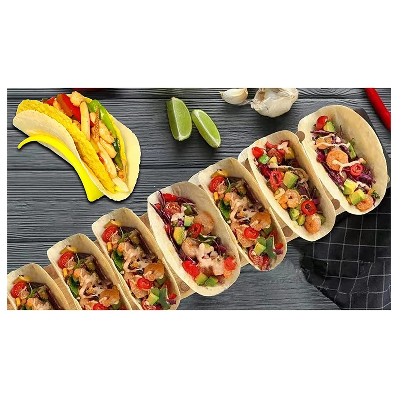 12 Pack Taco Trays Plastic Burrito Trays Serving Party Supplies For Tacos Burritos Hot Dogs