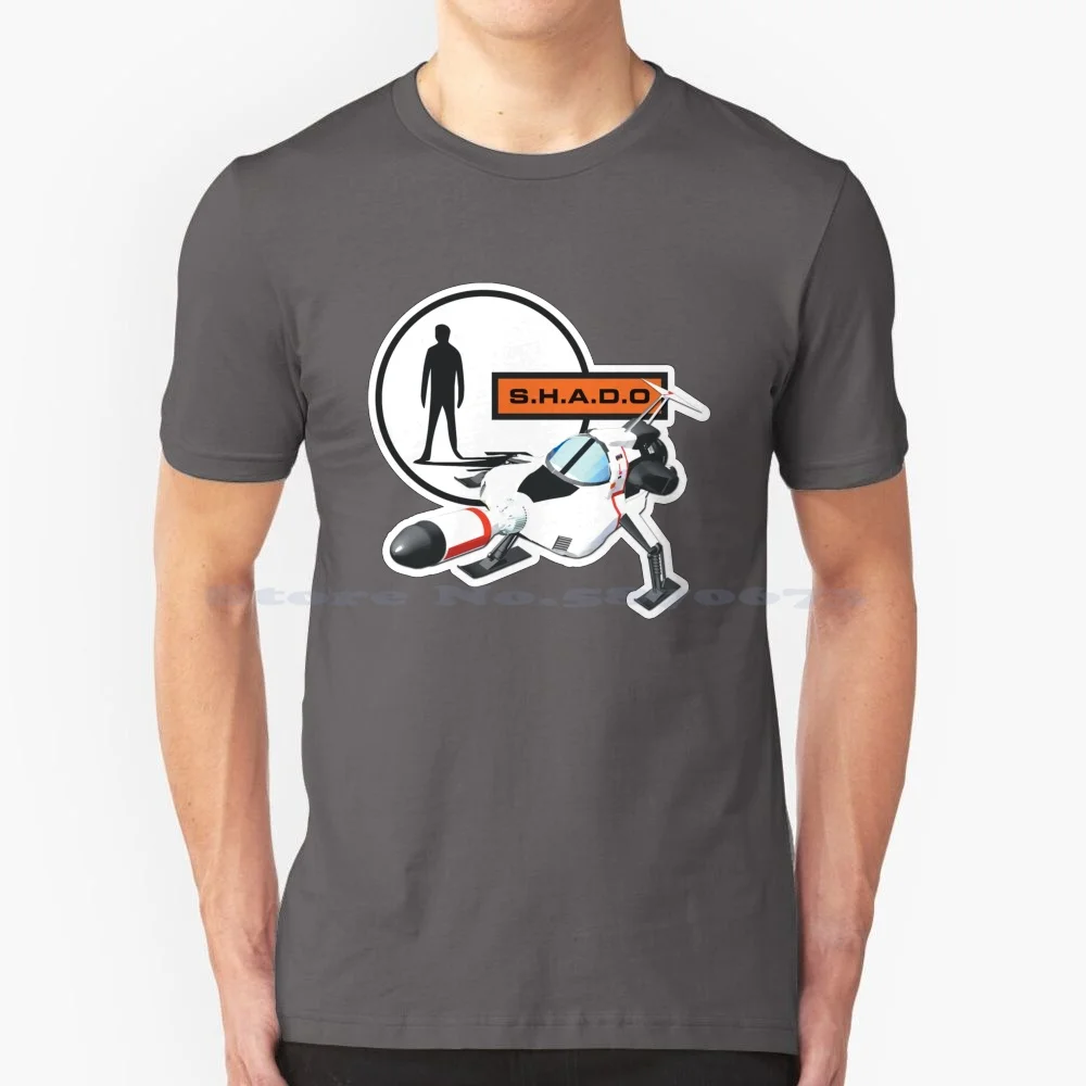 Ufo Shado Interceptor T Shirt 100% Cotone Tee Gerry Anderson Ufo Shado Interceptor Fireball Xl5 Tv Series Retro Classic Vintage