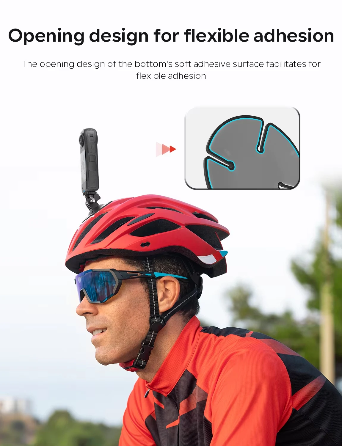 GO 3S Camera Flexible Adaptive Fixed Base For Insta360X5 Gopro DJI Osmo Nano/360/Action5 Motorcycle Helmet Curved Flat Mount action camera accessory action camera holder action camera mount