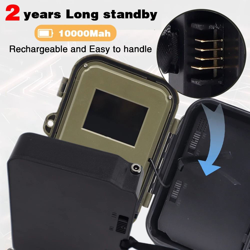 Description Picture 6 of itemLive Stream Trail Camera 4K Video 30MP WiFi APP Bluetooth Hunting Cameras With 10000mAh Li-Battery Night Vision WiFi940PROLI