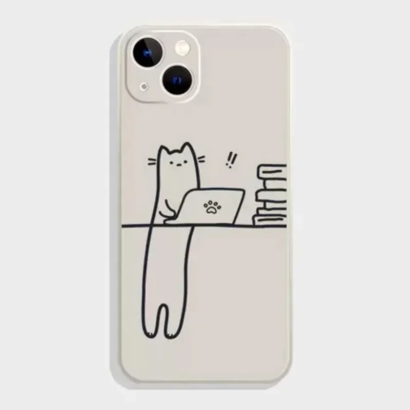 Whimsical Animal Couple Cartoon Phone Case Protector Cover