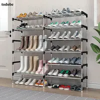 Multilayer Simple Shoe Rack DIY Easy Assembled Shoe Cabinet 5