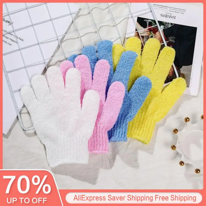 Fünf Finger Bad Handschuhe Haushalts Dusche Handtuch Peeling Körper Waschen Kinder Startseite Versorgung Elastische Wischen Zurück Bade Reinigung Handschuhe