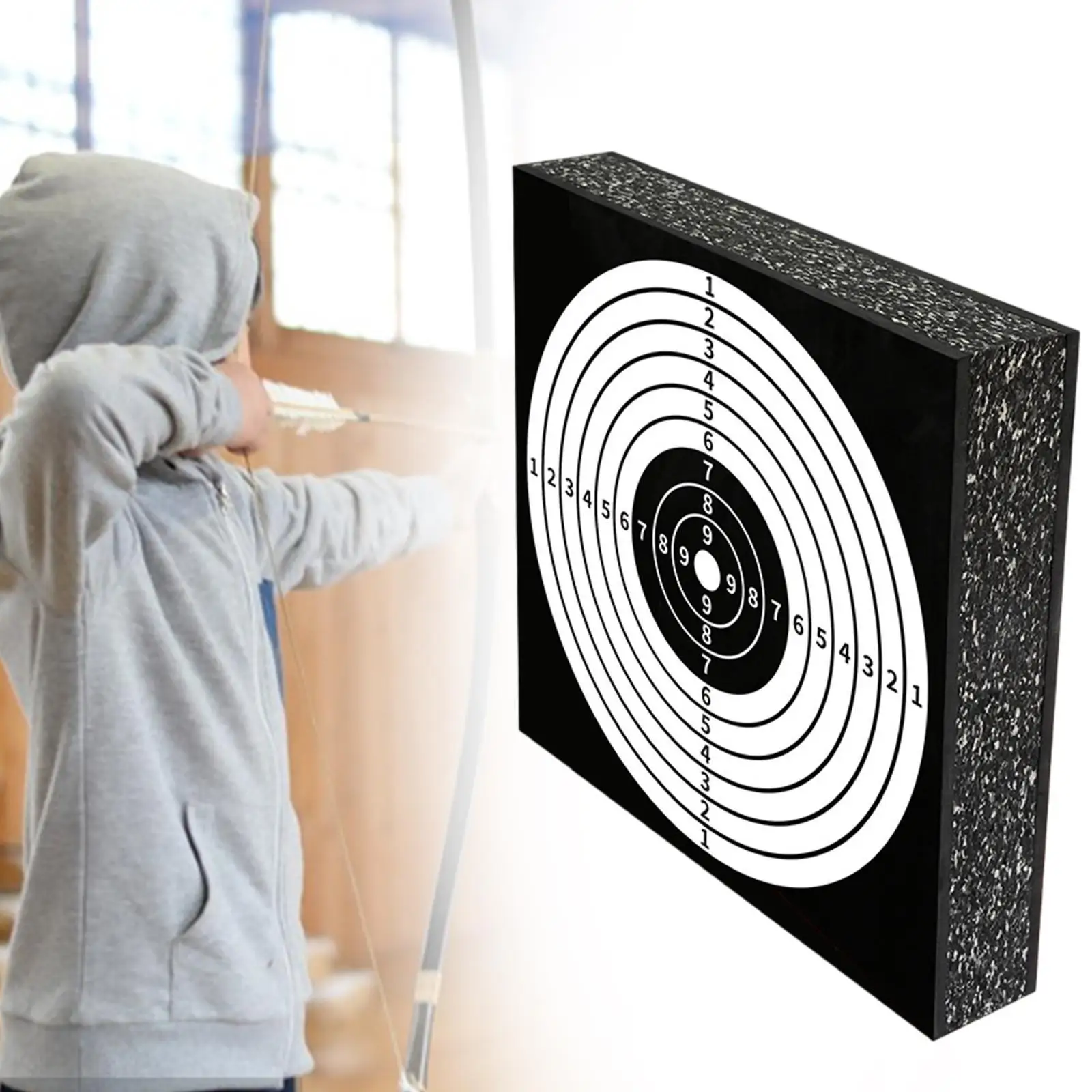 EVA Arrow Target Square Archery Target High Density Beginner Lightweight Adults Practice for Range Outdoor Outside Training