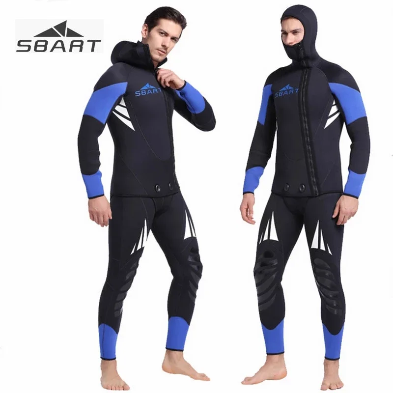 

Sbart-Neoprene Wetsuit для мужчин, согревающее плавание, подводное плавание, купальный костюм, короткий рукав, Триатлон, Снорклинг для серфинга, 5 мм